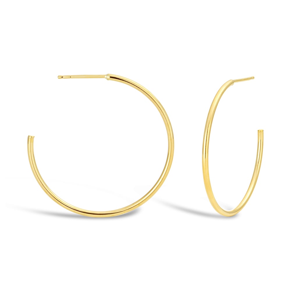 gold hoop stud earrings