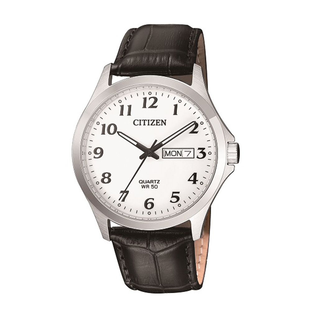 mens watches with black leather bands