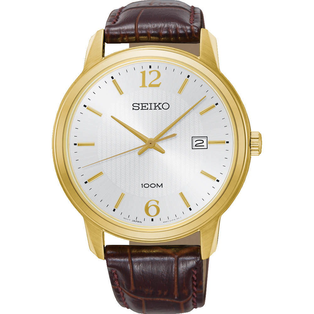 Seiko SUR266P Brown Leather Mens Watch