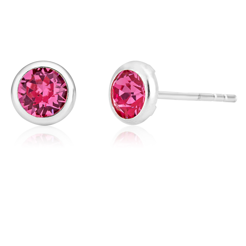 pink stud earrings