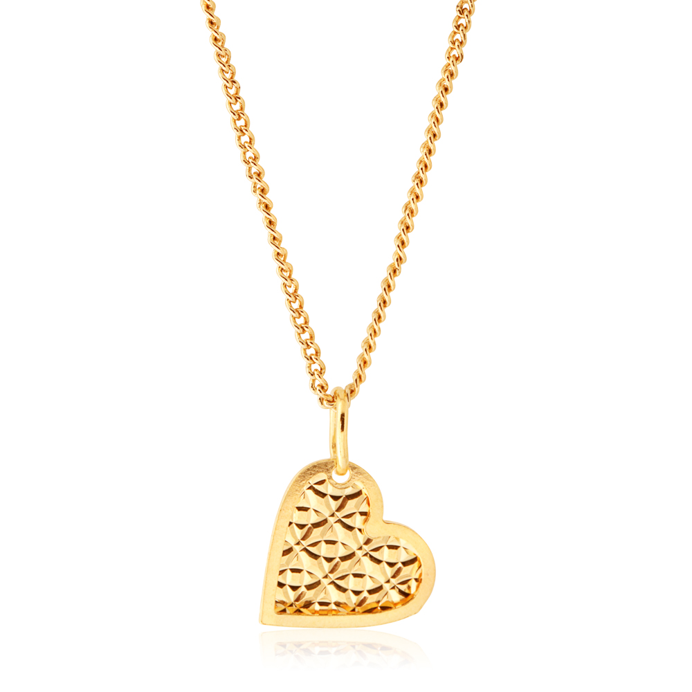 9ct Gold Silverfilled Heart Pendant (15251749) - Jewellery Watches ...