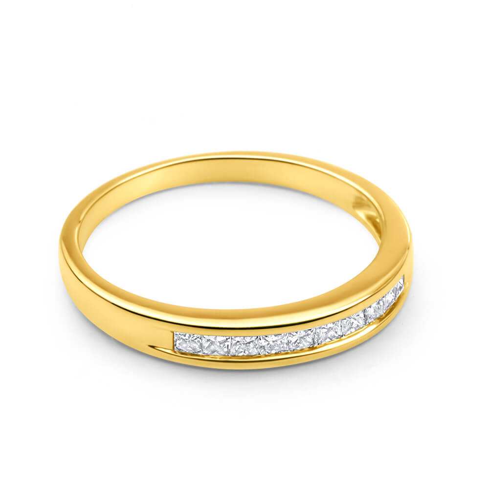 9ct Yellow Gold Diamond Charming Ring