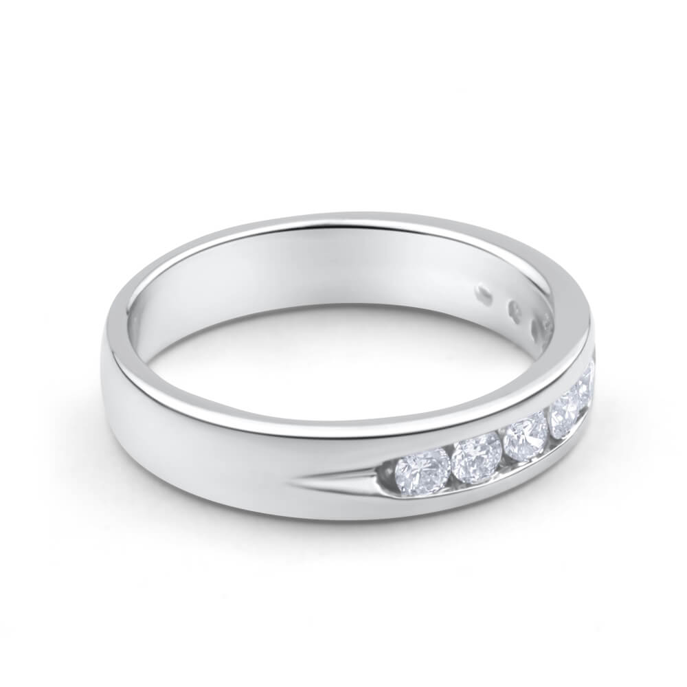 1/2 Carat Flawless Cut 18ct White Gold Diamond Ring