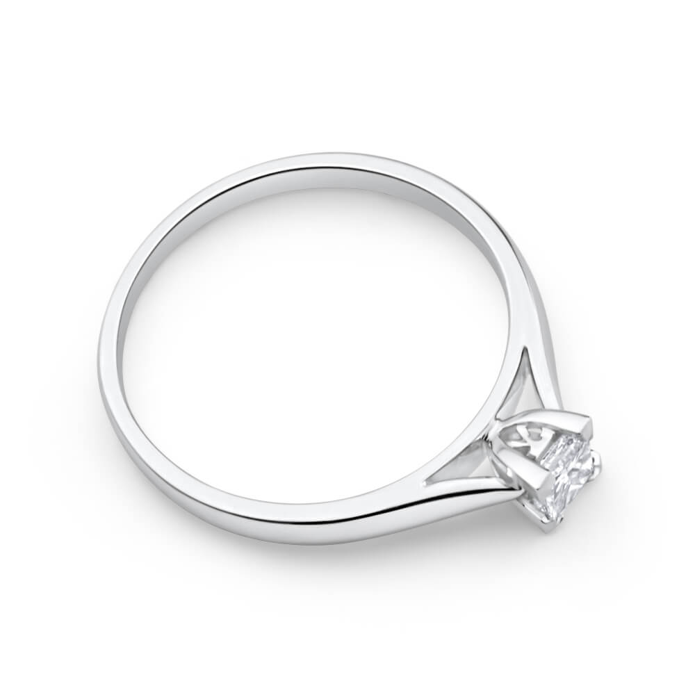 18ct White Gold Solitaire Ring With 0.2 Carat Diamond