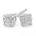 18ct White Gold Stud Earrings With 0.5 Carats Of Diamonds