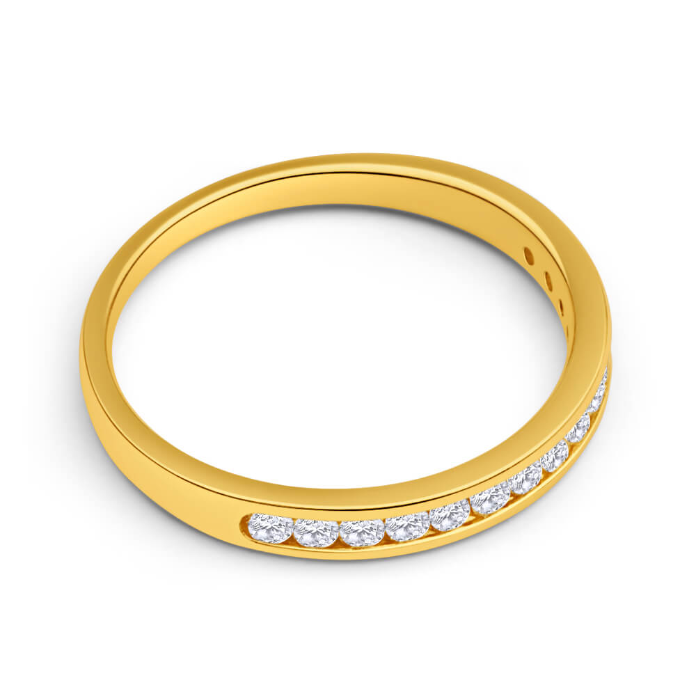 18ct Yellow Gold Ring With 0.25 Carats Of Brilliant Cut Diamonds