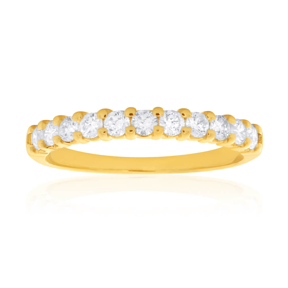 18ct Yellow Gold Ring With 0.4 Carats Of Diamonds