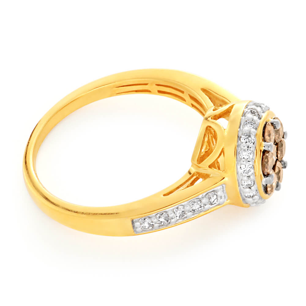Australian Diamond 9ct Yellow Gold Diamond Ring (TW=1CT)