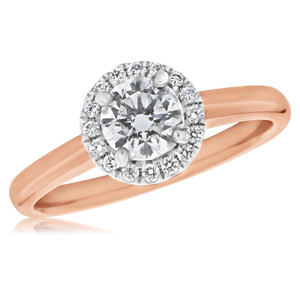 18ct Yellow Gold 0.60 Carat Diamond Solitaire Ring with 1/2 Carat Certified Centre