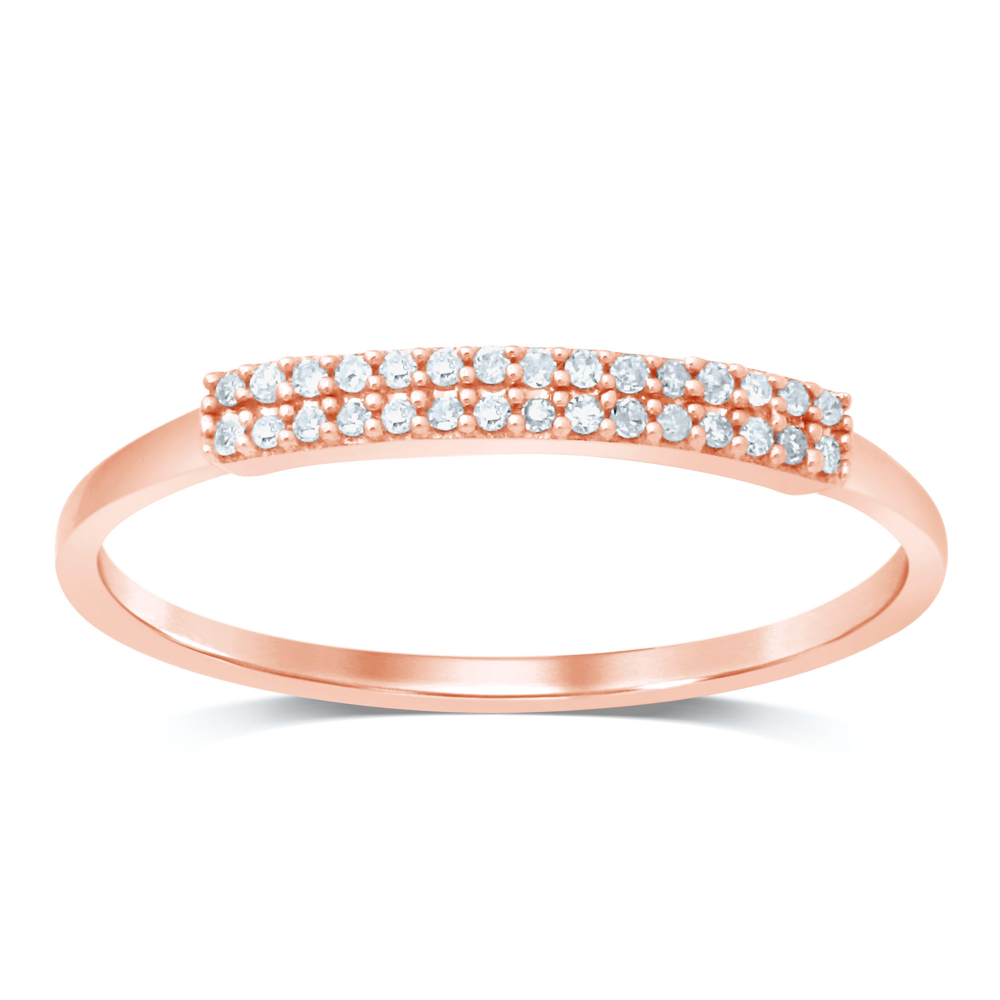 9ct Rose Gold Eternity Ring with 30 Diamonds