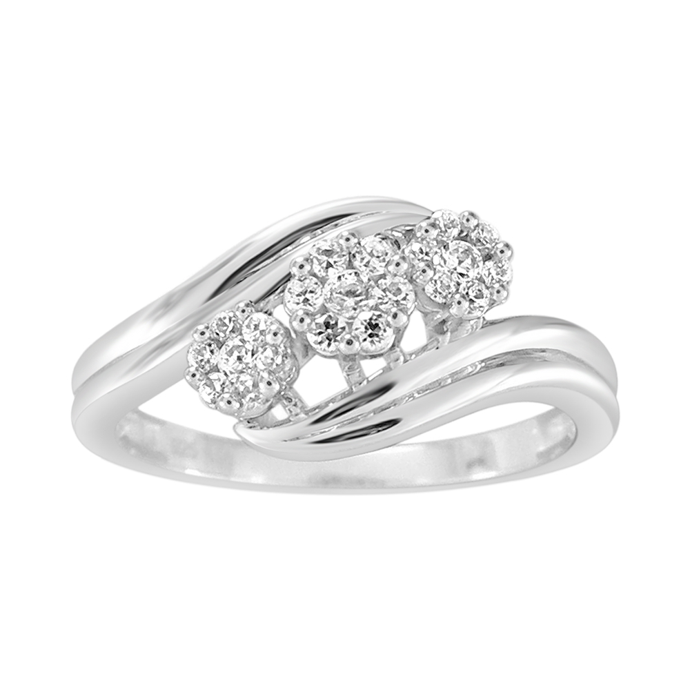 10ct White Gold 0.20 Carat Diamond Dress Ring