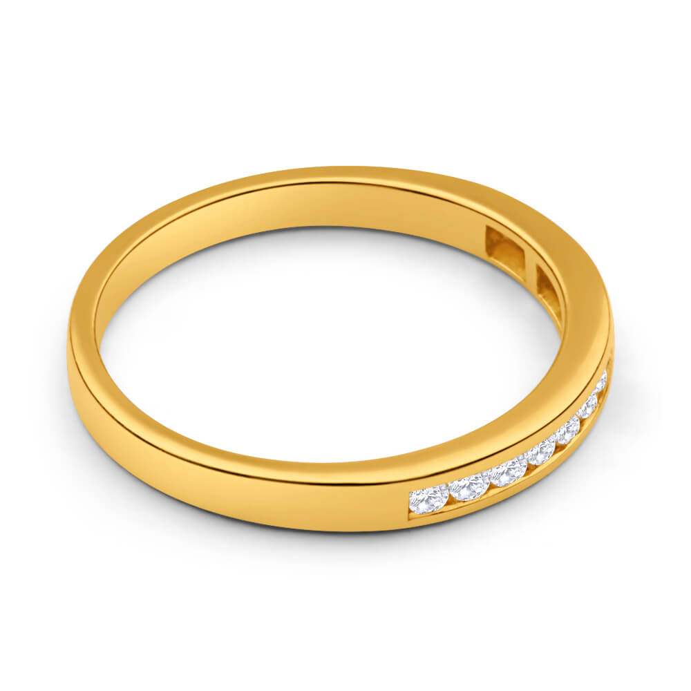 1/4 Carat Flawless Cut 18ct Yellow Gold Diamond Ring