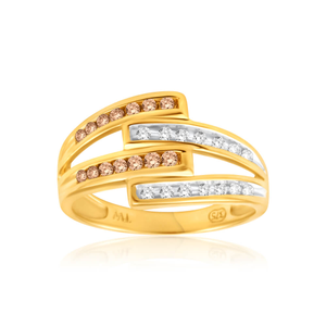 Australian Diamond 9ct Yellow Gold Diamond Ring
