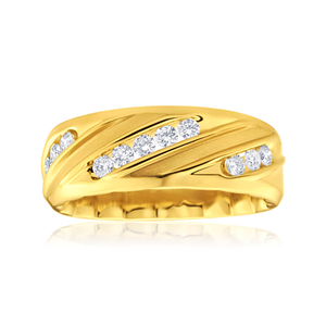 MFit 9ct Yellow Gold Diamond Ring