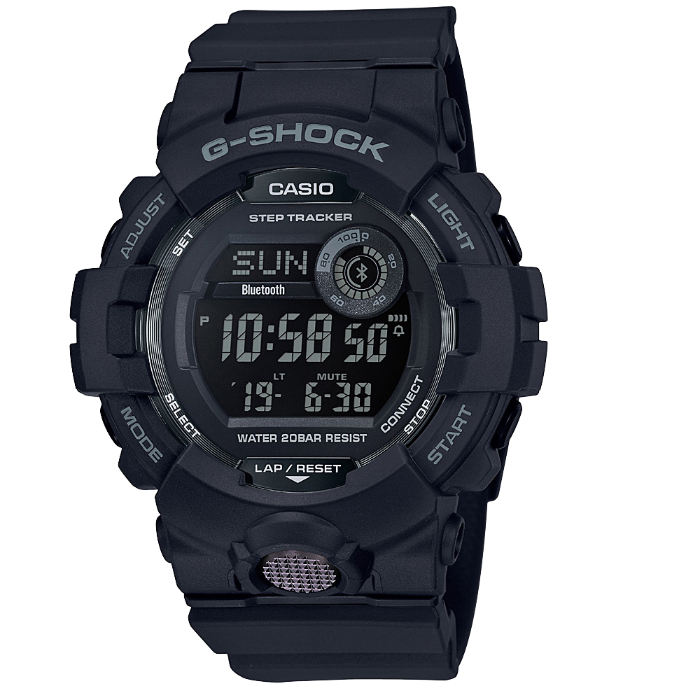 G-Shock G-Squad GBD800-1BDR Black Resin Mens Watch
