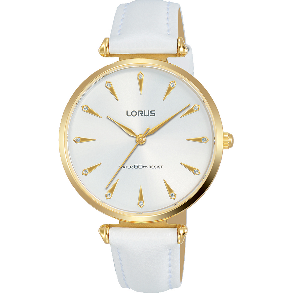 Lorus RG240PX-8 White Leather Womens Watch