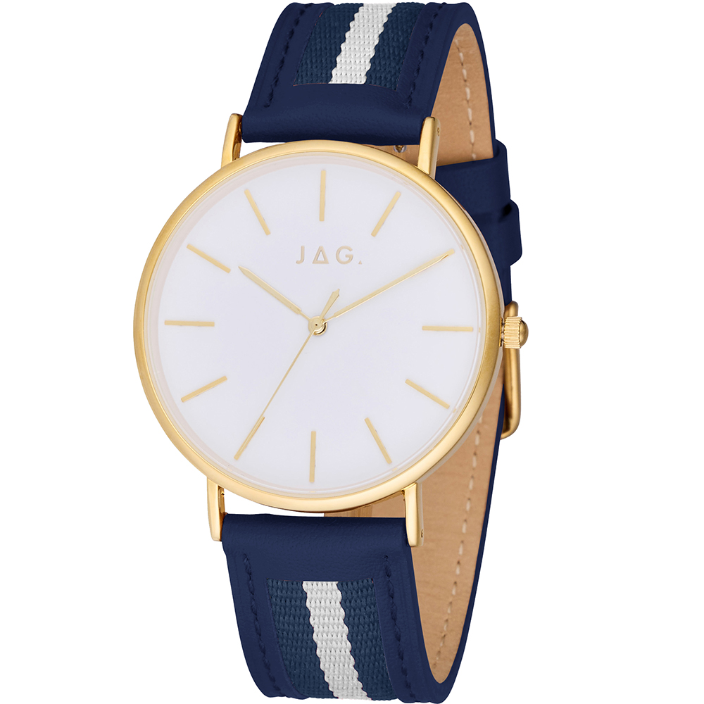 JAG J2405 Daniel Navy and White Strap Mens Watch