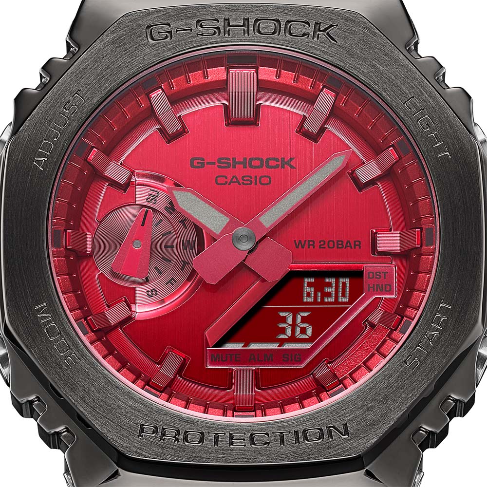 G-Shock GM2100B-4 Metal Covered Stainless Steel 'CasiOak'