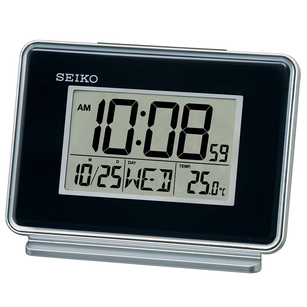 Seiko QHL068-K Black Digital Dual Alarm Clock