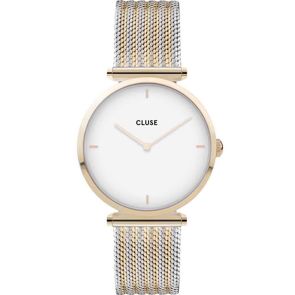 Cluse CW0101208002 Triomphe Gold and Silver Mesh Tone Womens Watch