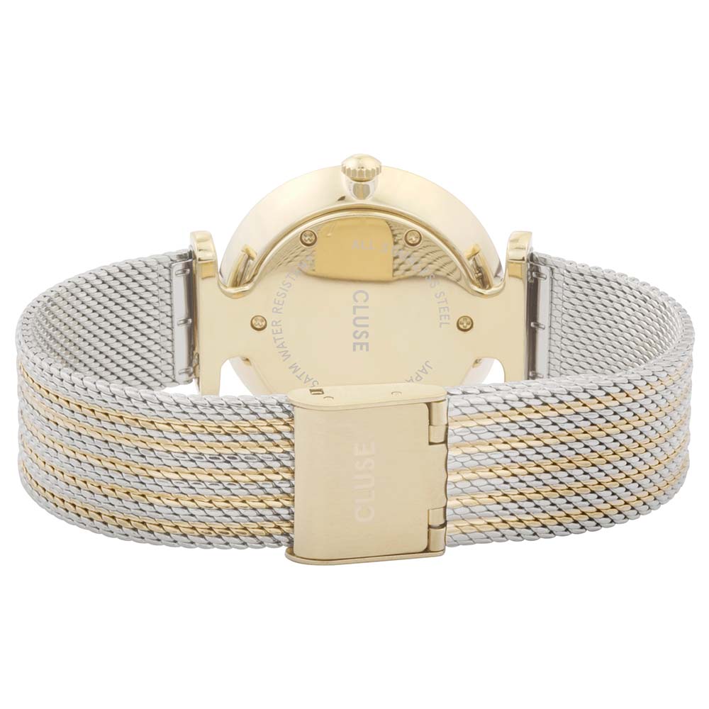 Cluse CW0101208002 Triomphe Gold and Silver Mesh Tone Womens Watch