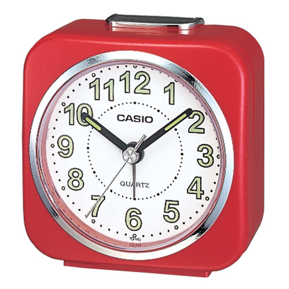 Casio Travel Alarm Clock Red TQ143-4