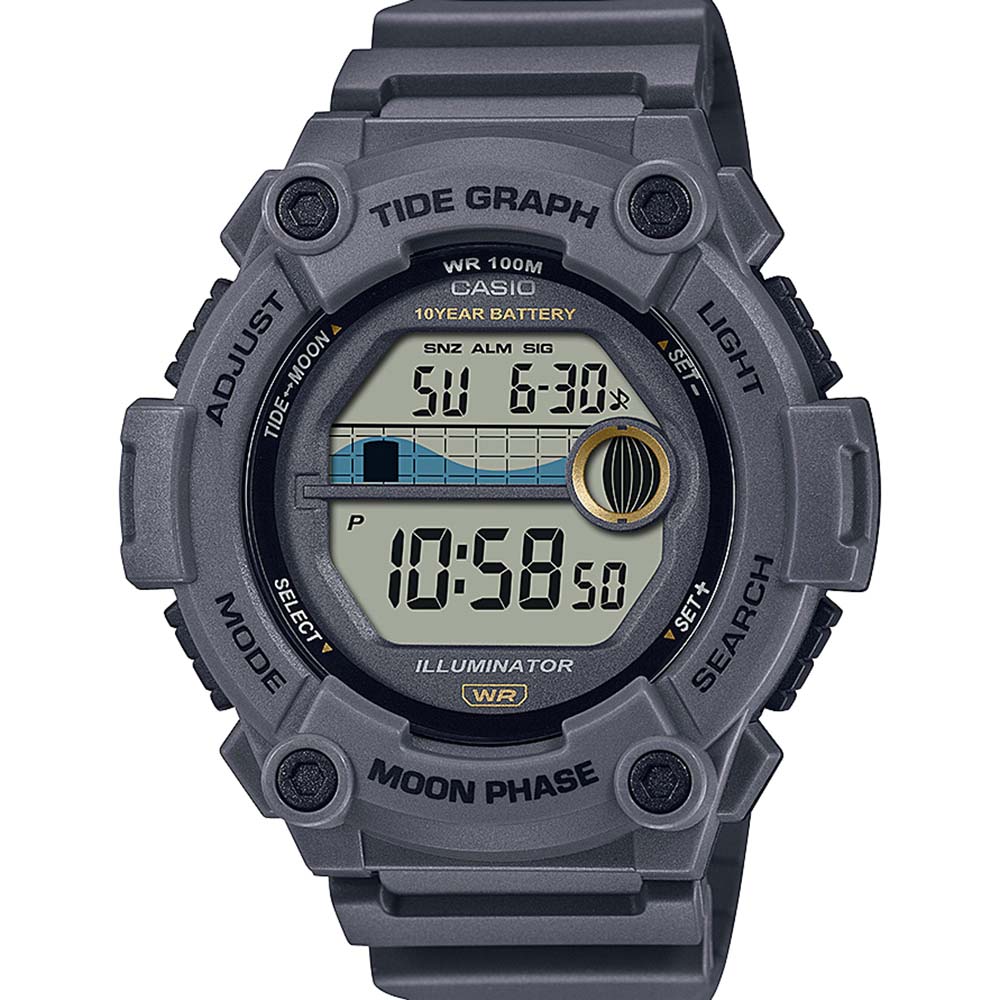 Casio WS1300H-8A Grey Tide Moon Watch