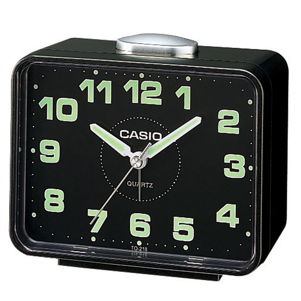 Casio TQ218-1DF Black Table Clock