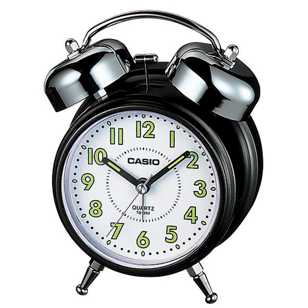 Casio TQ362-1B Black Alarm Clock