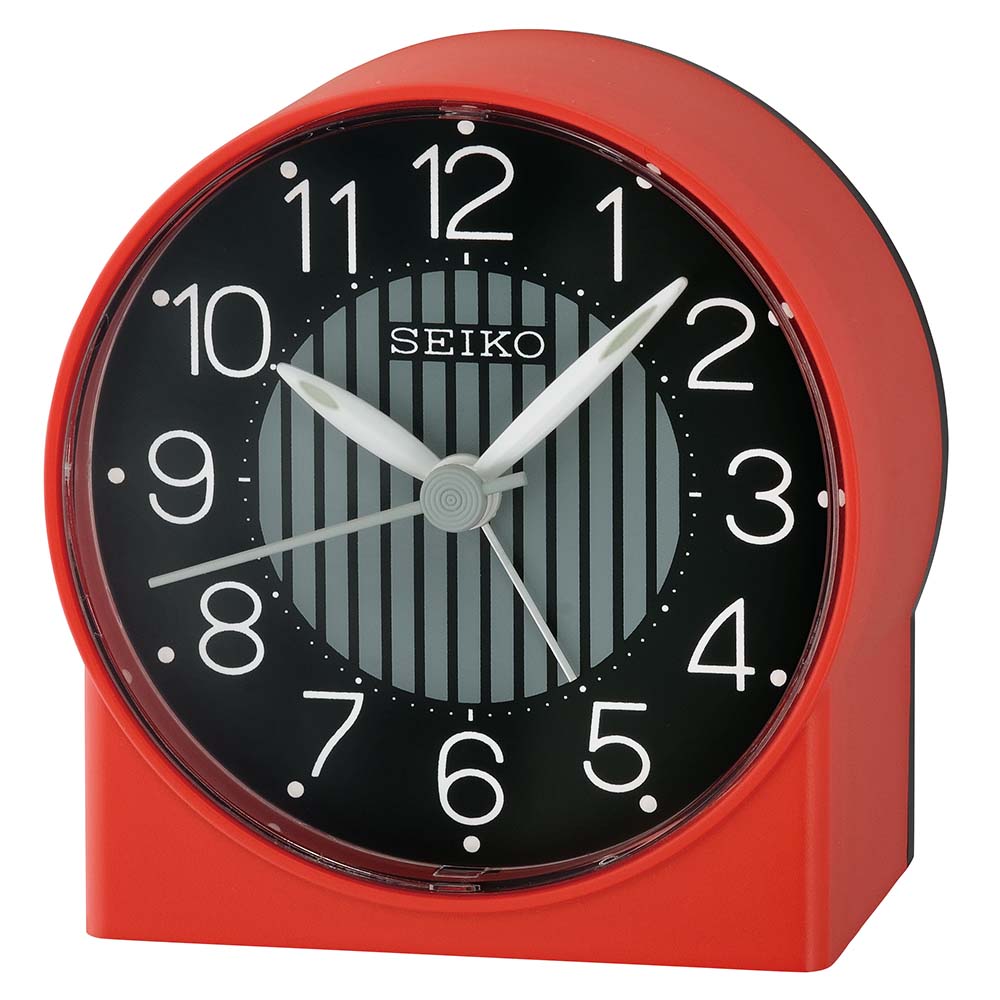 Seiko QHE136-R Red Bedside Alarm Clock