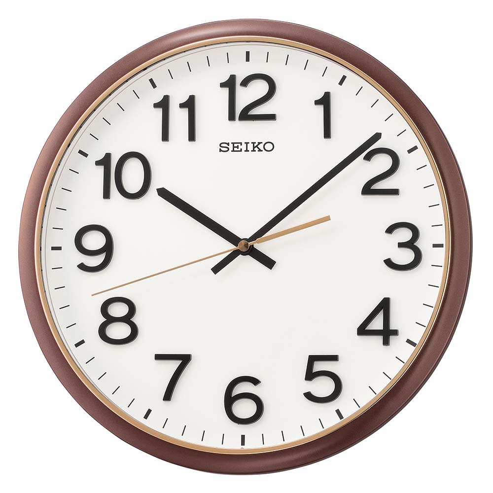 Seiko QXA750-B Brown Wall Clock
