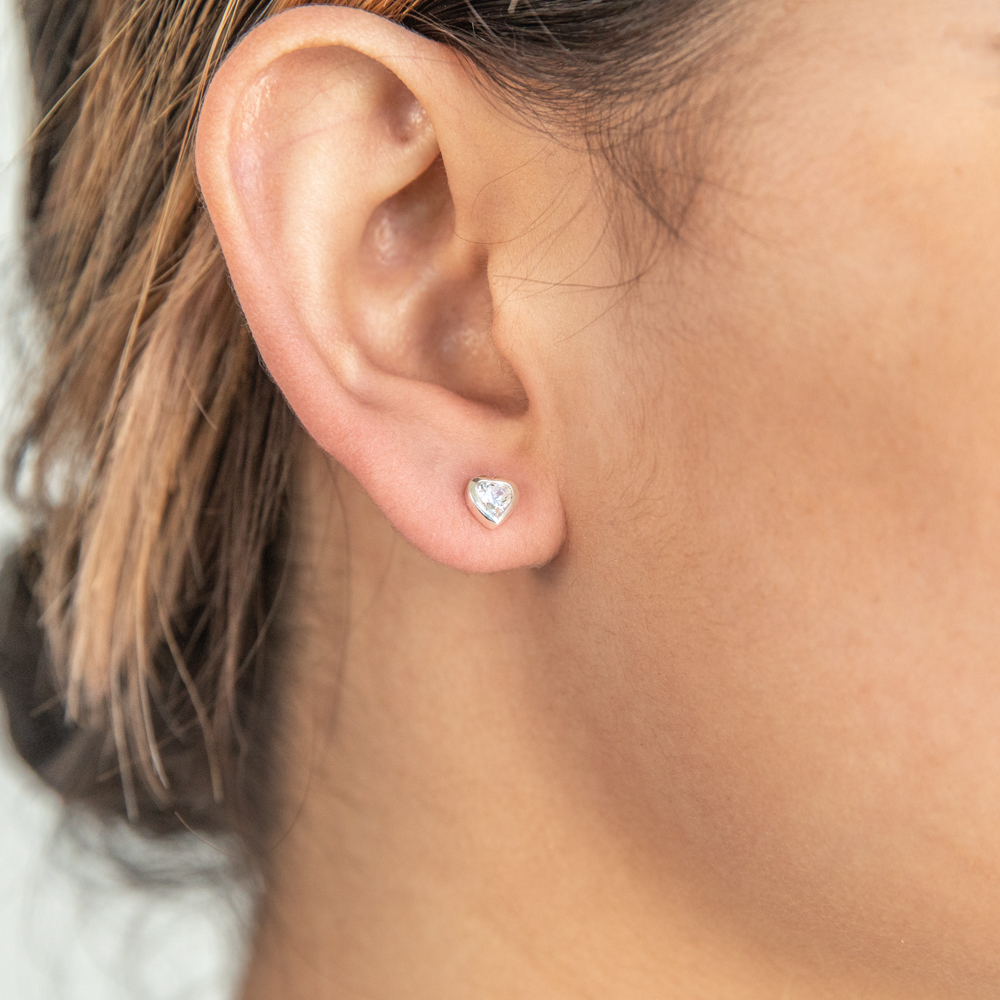 KOORASY 3 Pairs Sterling Silver Stud Earrings for Women Men Girls Tiny Round CZ Stud Earrings Pearl Earrings Ball Earrings Set Cartilage Small Tragus Earrings for Sensitive Ears 2, 3, 4MM 