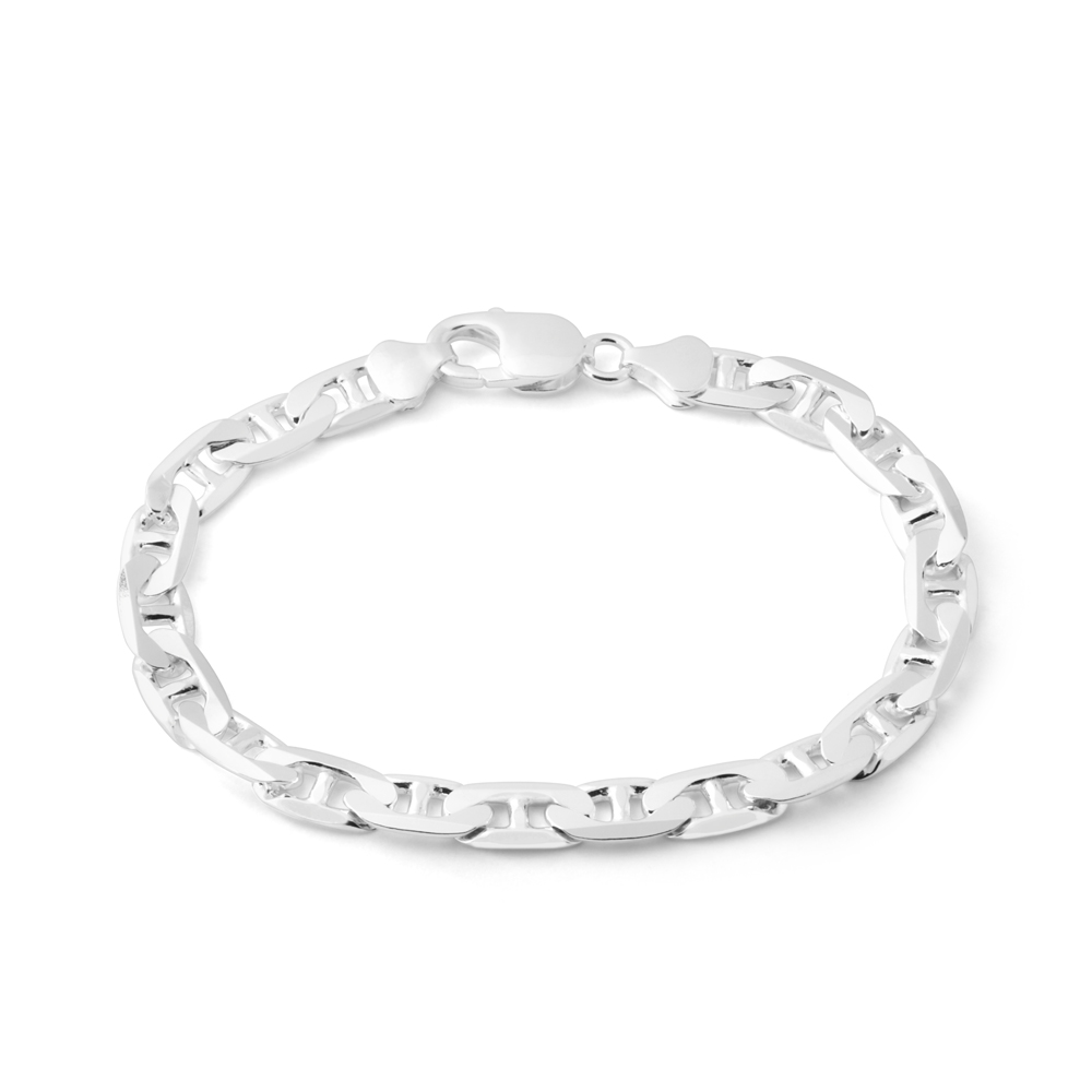 21cm Sterling Silver Anchor Bracelet (60259421) - Jewellery Watches ...