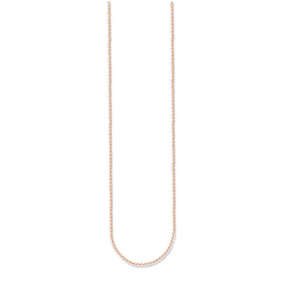 Rose Gold Plated Sterling Silver Thomas Sabo Fine Box Link 45-50cm