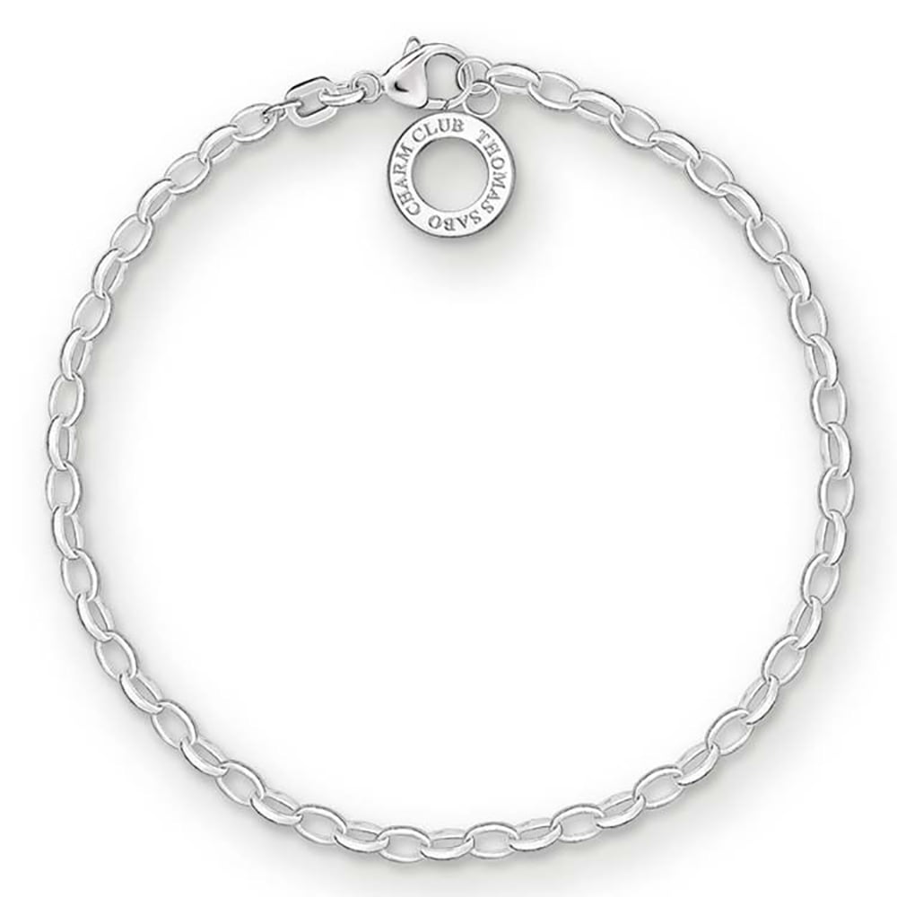 Sterling Silver Thomas Sabo Charm Club Fine belcher Bracelet 18.5cm ...