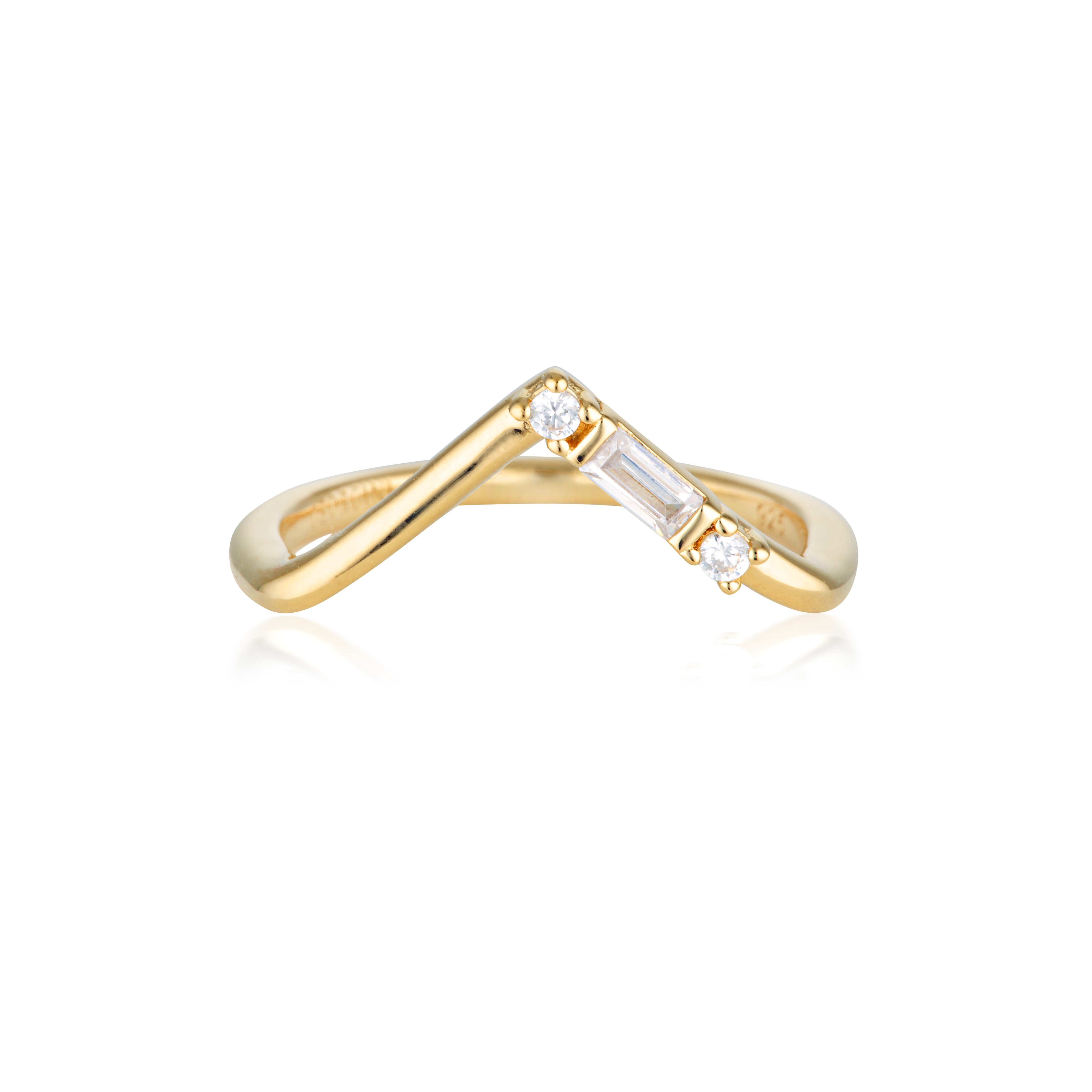 Georgini The Layered Edit Gold Plated Sterling Silver Tiga Ring