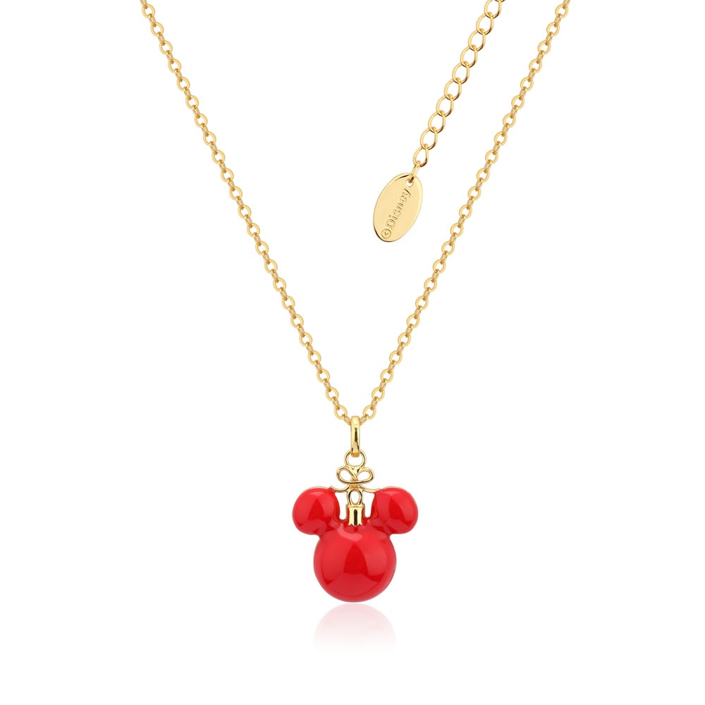 Disney Mickey Red Christmas Bauble Necklace on Chain