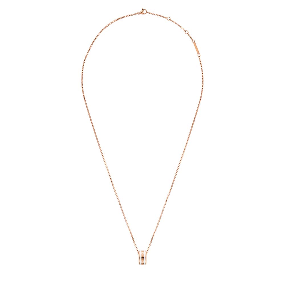 Daniel Wellington Two Tone Rose Gold And Stainless Steel Emalie 45cm Chain